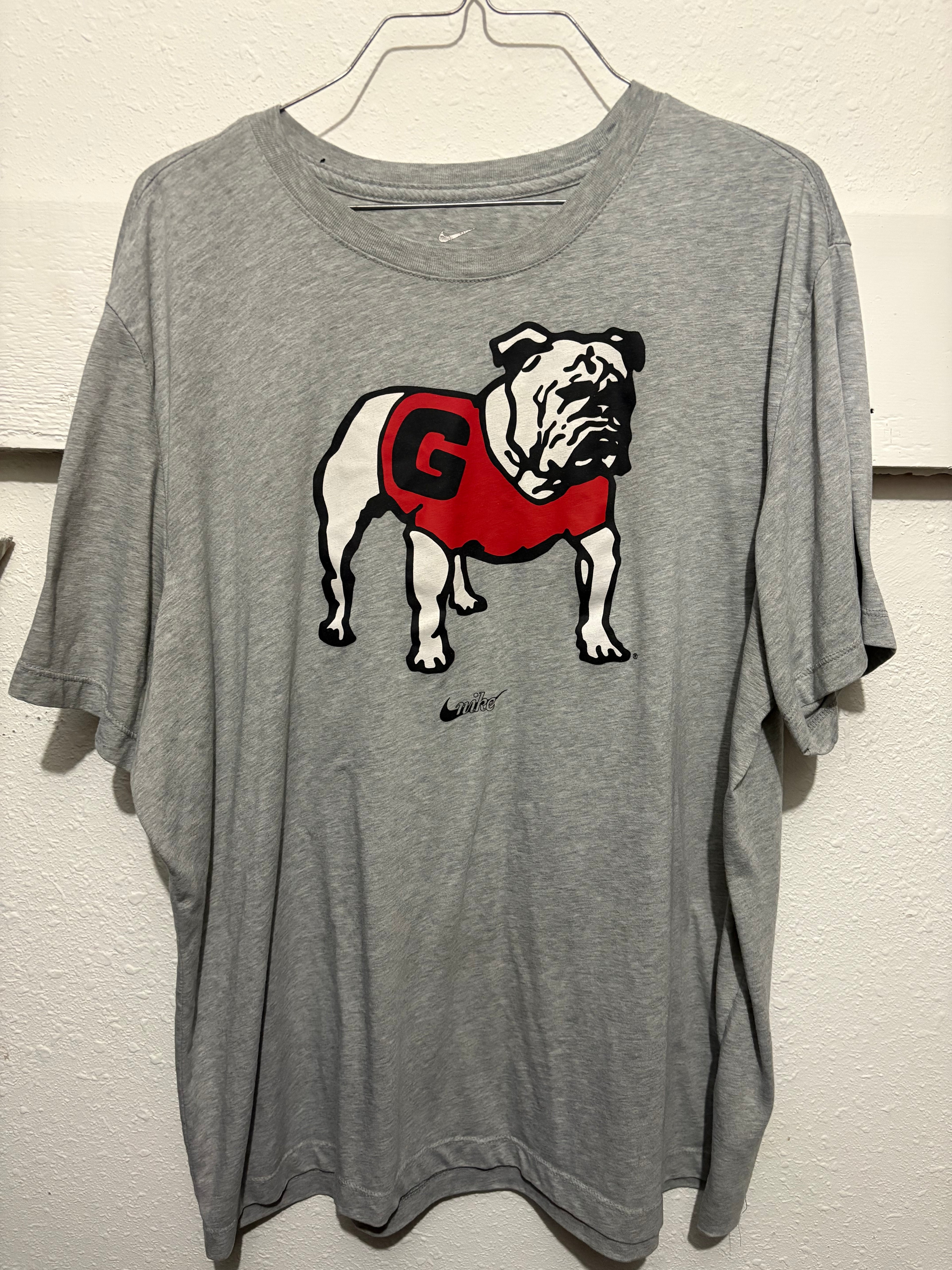 Georgia Bulldogs Nike Tee - Adult XL - Heather Grey