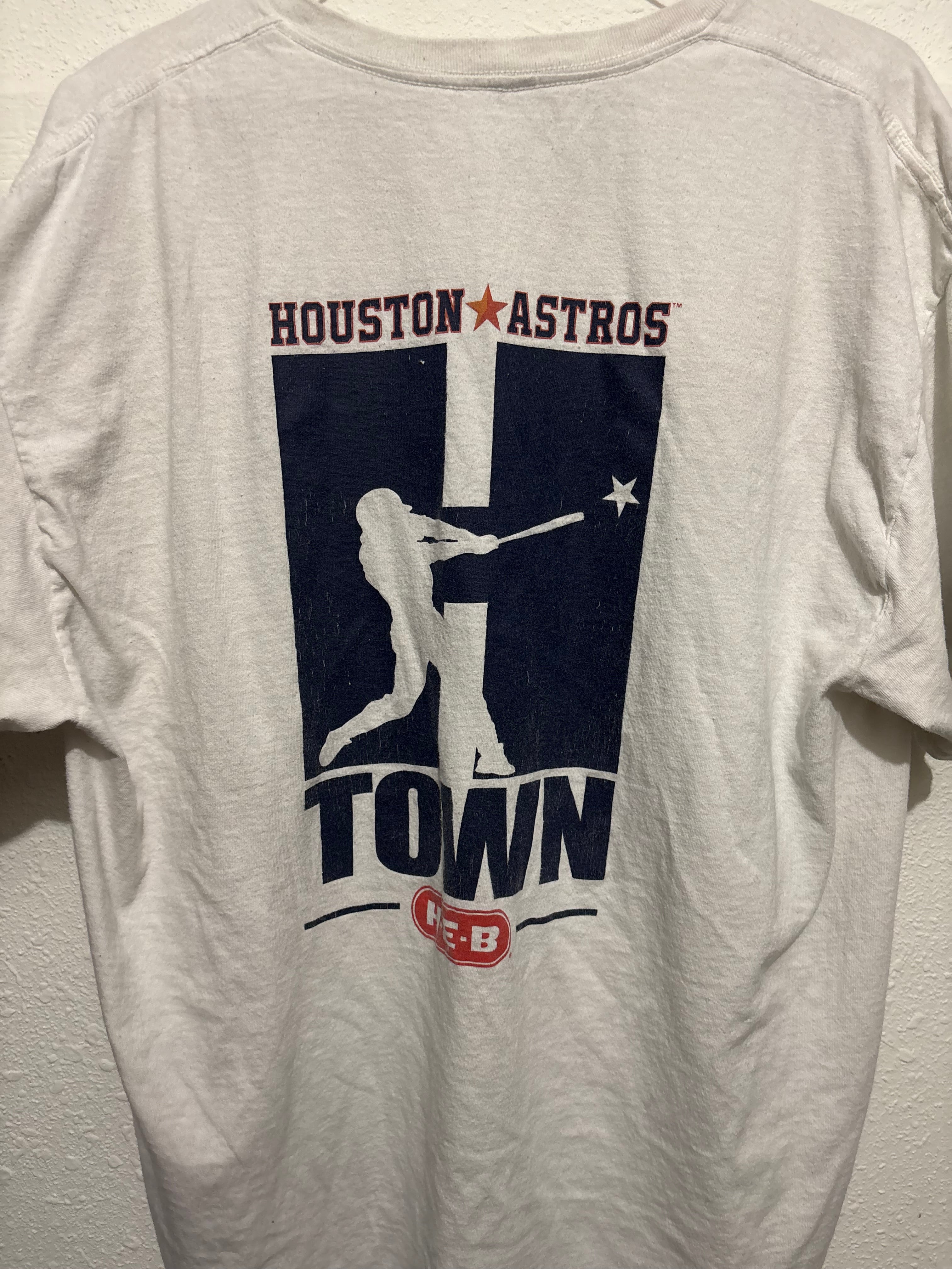 Houston Astros "H Town" H-E-B Tee - Large - White
