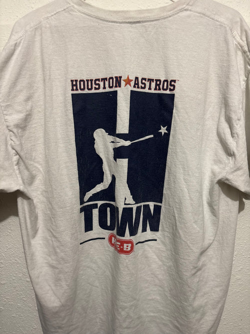 Houston Astros "H Town" H-E-B Tee - Large - White
