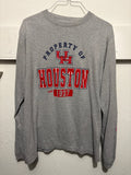 University of Houston Cougars Long Sleeve Tee - Medium - Grey